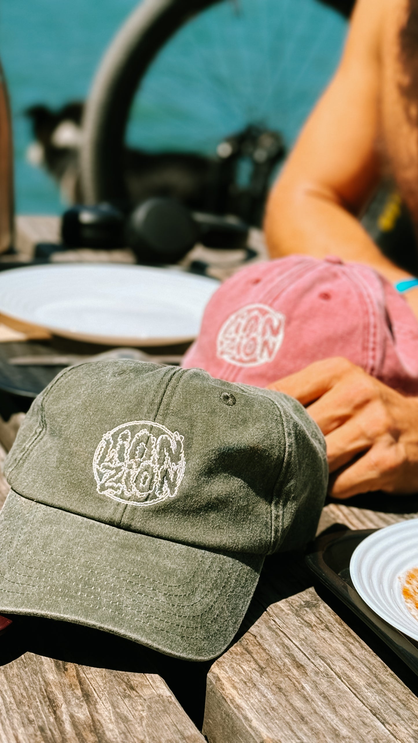 Sunset - vintage kaki cap