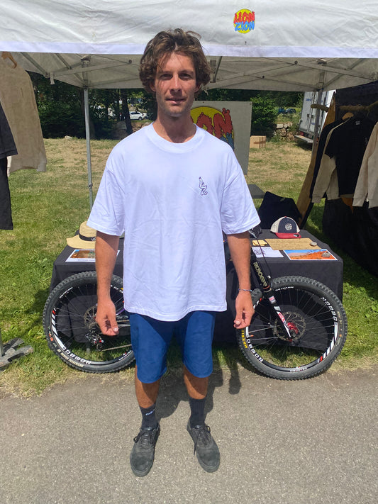 Tshirt "Big LZ" oversize à manches courtes blanc